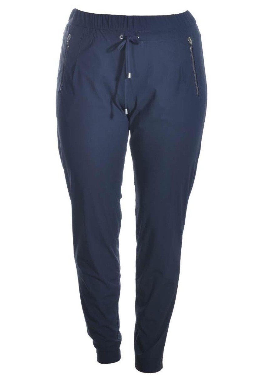 KjKjBrand Basics Broeken | KjBrand Kjbrand Pantalon Susie Travel Sport 23167-8653-006 Marine