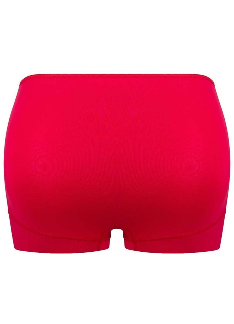 Ondermode | Rj Bodywear Rj Bodywear Short High Waist 31-020-229 Rood