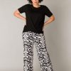 Broeken En Jeans | Yesta Yesta Broek Hajar A004479 - 1001 Black/White