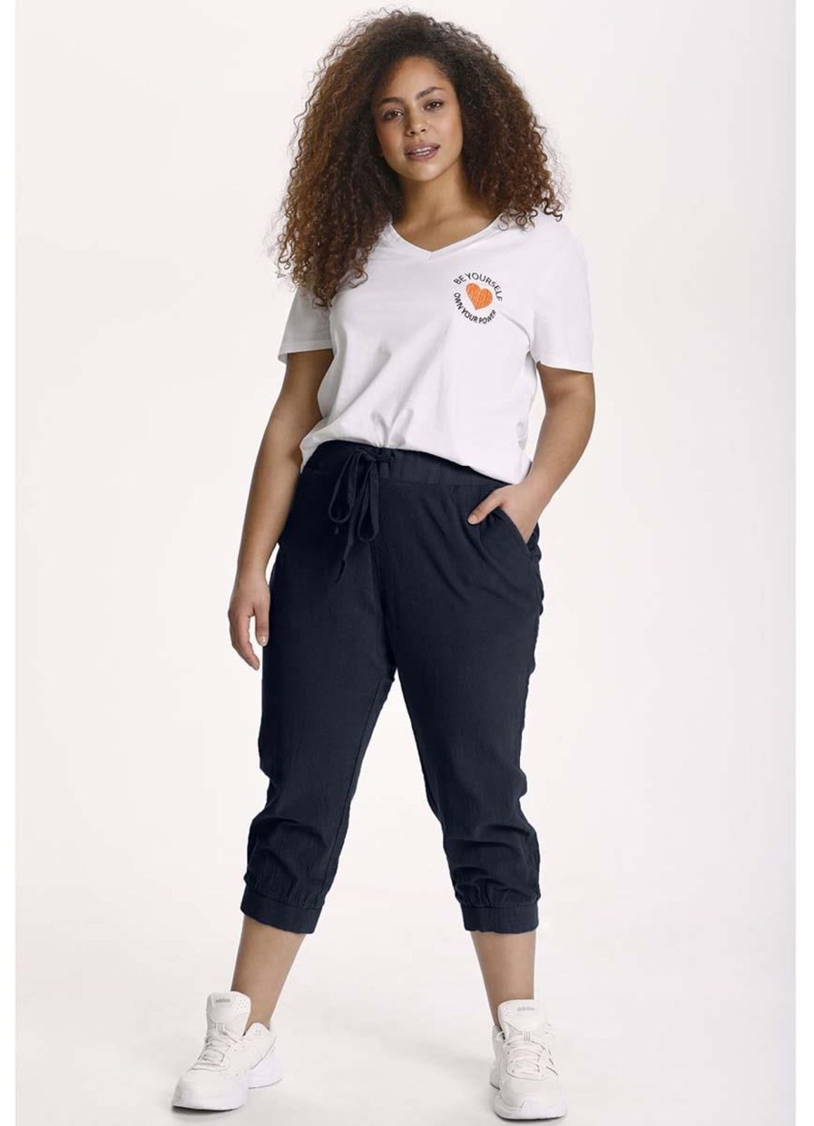 Kaffe Curve Basics | Kaffe Curve Kaffe Curve Nana Capripants 10580057 - 194020 Mignight Marine