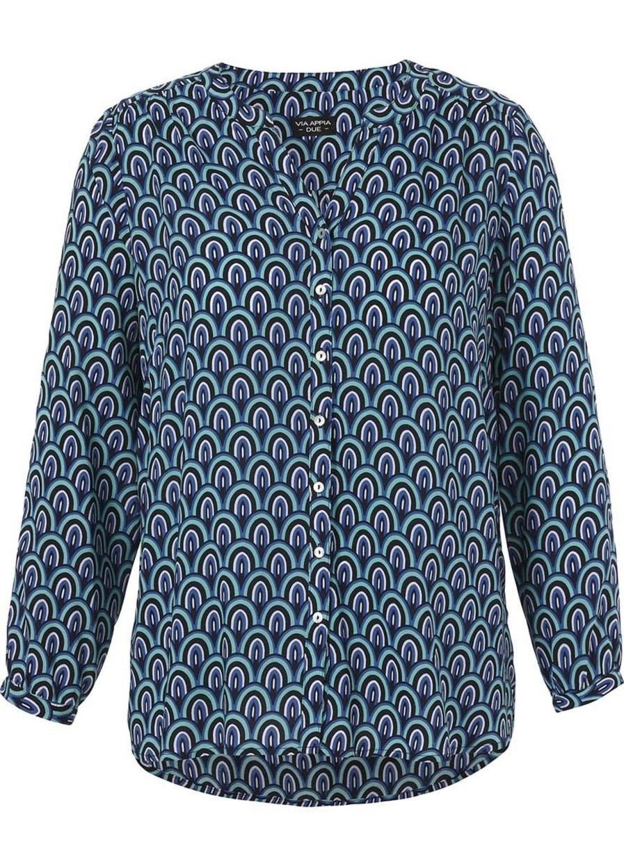 Blouses En Tunieken | Via Appia Due Via Appia Due Blouse 2421940 - 803 Navy Blue