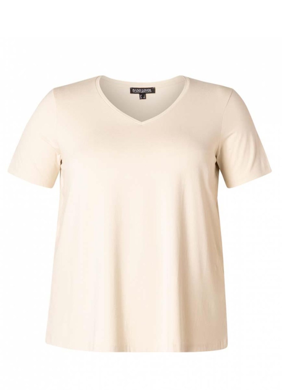 Base Level Curvy | Base Level Curvy Base Level Curvy Shirt Alba 018 Light Beige