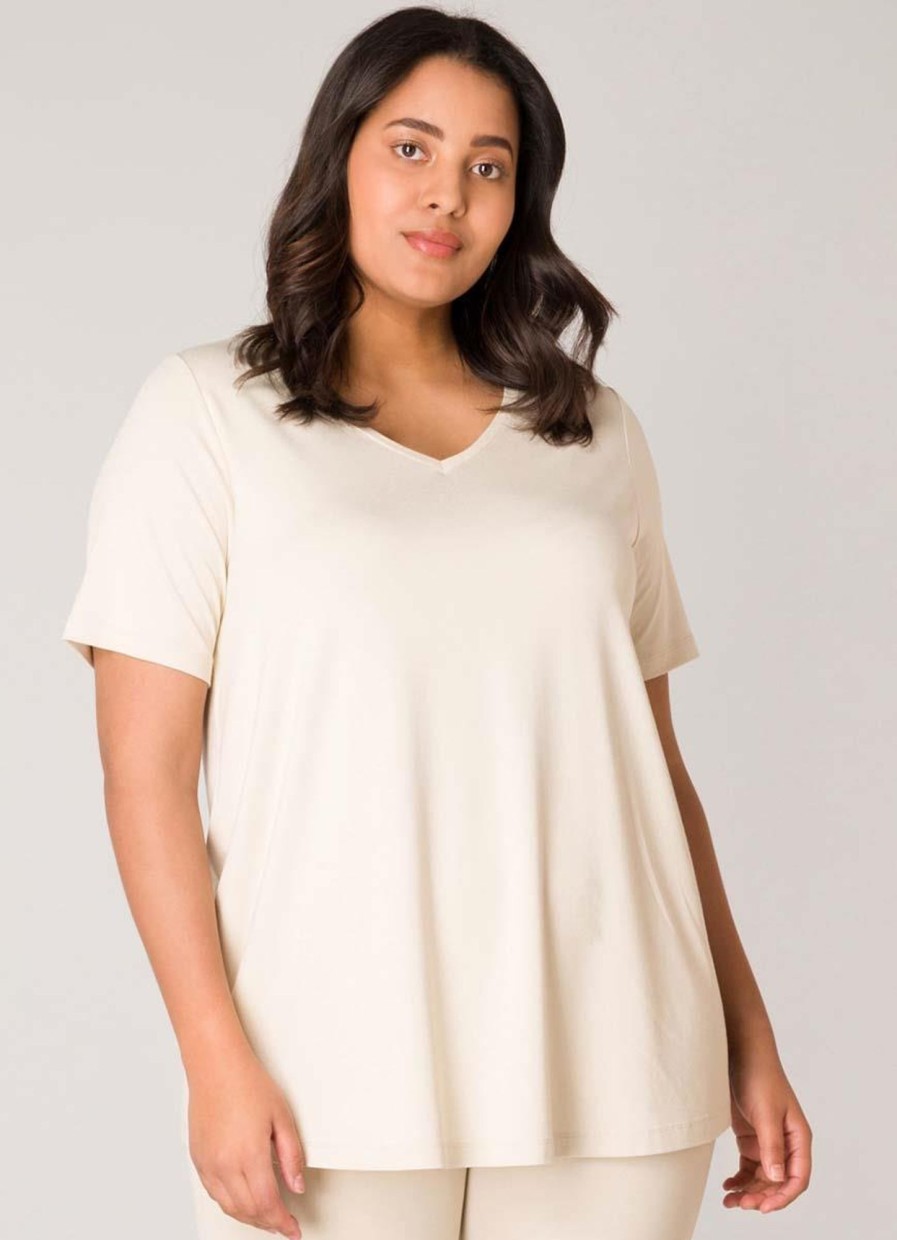 Base Level Curvy | Base Level Curvy Base Level Curvy Shirt Alba 018 Light Beige