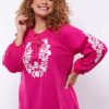 Shirts En Tops | Exxcellent Exxcellent Top Juul 24Zxe01 - 213 Hibiscus