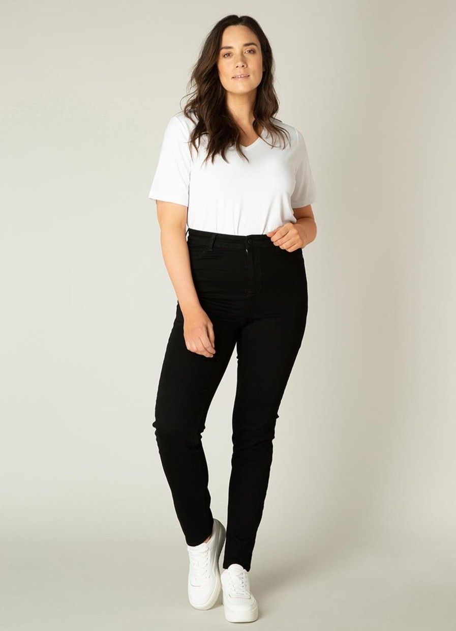 Base Level Curvy | Base Level Curvy Base Level Curvy Jeans Faya 013 Black