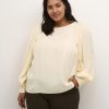 Blouses En Tunieken | Kaffe Curve Kaffe Curve Blouse Julieet 10581896 - 131106 Sand Dollar