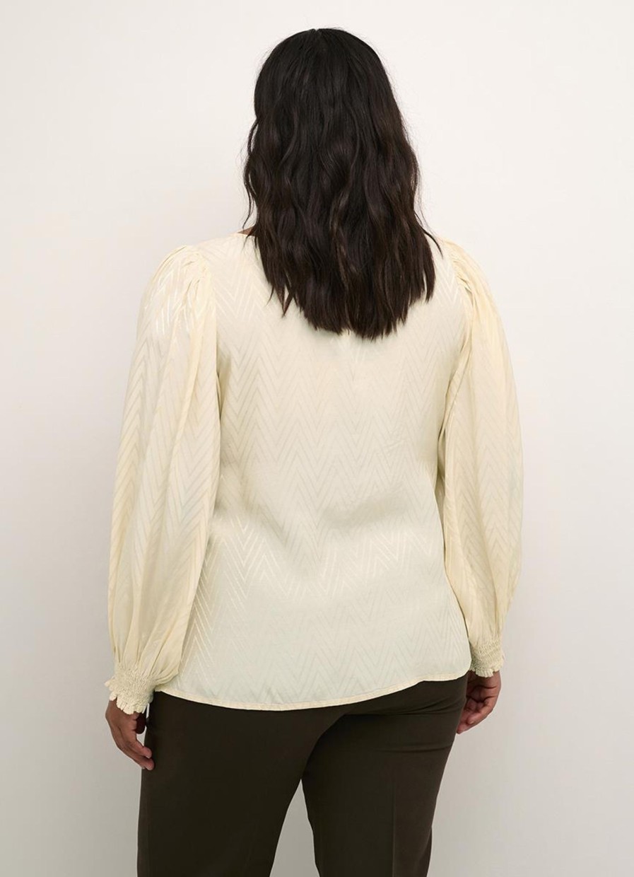 Blouses En Tunieken | Kaffe Curve Kaffe Curve Blouse Julieet 10581896 - 131106 Sand Dollar