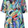 Blouses En Tunieken | Mona Lisa Mona Lisa Longshirt 515-75-98 Multicolor