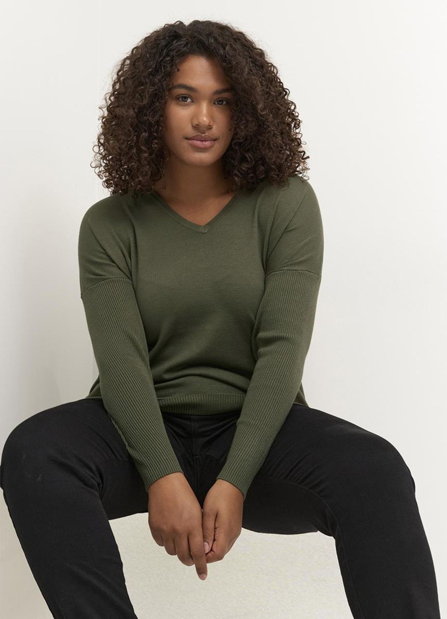 Kaffe Curve Basics | Kaffe Curve Kaffe Curve Pullover Machi 10580129 - 190511 Grape Leaf