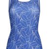 Ondermode | Rj Bodywear Rj Bodywear Shirt 32-024-Pd220 Royal Blue Leaf