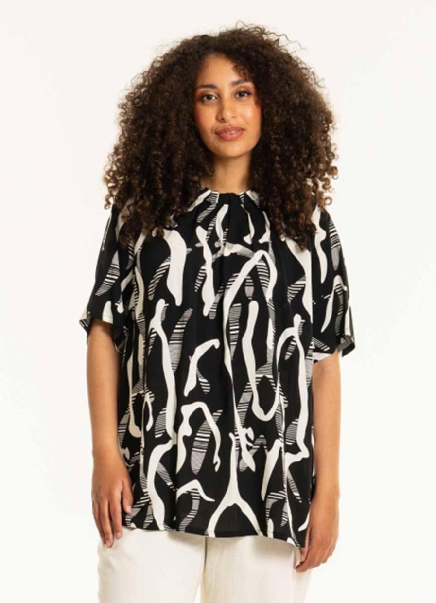 Blouses En Tunieken | Studio Studio Blouse Betty S242894 - Black/White Patterns