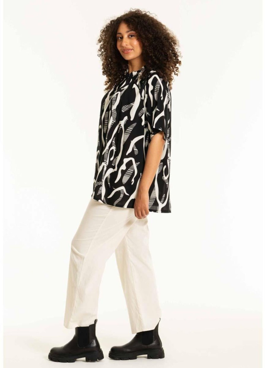 Blouses En Tunieken | Studio Studio Blouse Betty S242894 - Black/White Patterns