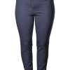 Broeken En Jeans | maatjemeer Kjbrand Jegging Jenny 23473-6244-607 Jeansblauw