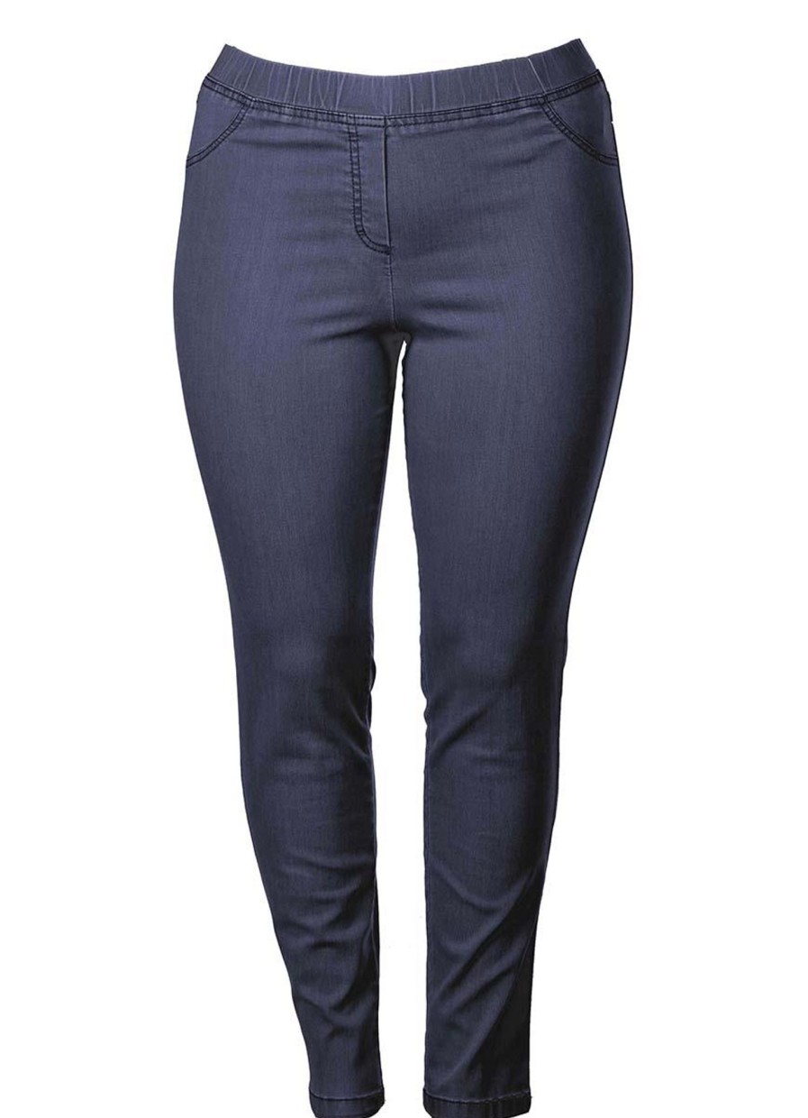 Broeken En Jeans | maatjemeer Kjbrand Jegging Jenny 23473-6244-607 Jeansblauw