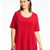 Yoek Basics | maatjemeer Yoek Tuniek Flare Dolce B4027-260 Rood