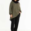 Truien En Vesten | Studio Studio Trui Asiya S241861- Olive