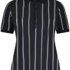 Travelstof Kleding Grote Maten | Plusbasics Plusbasics Polo Shirt Ss Travel 18241172 - 214 Twin Stripe