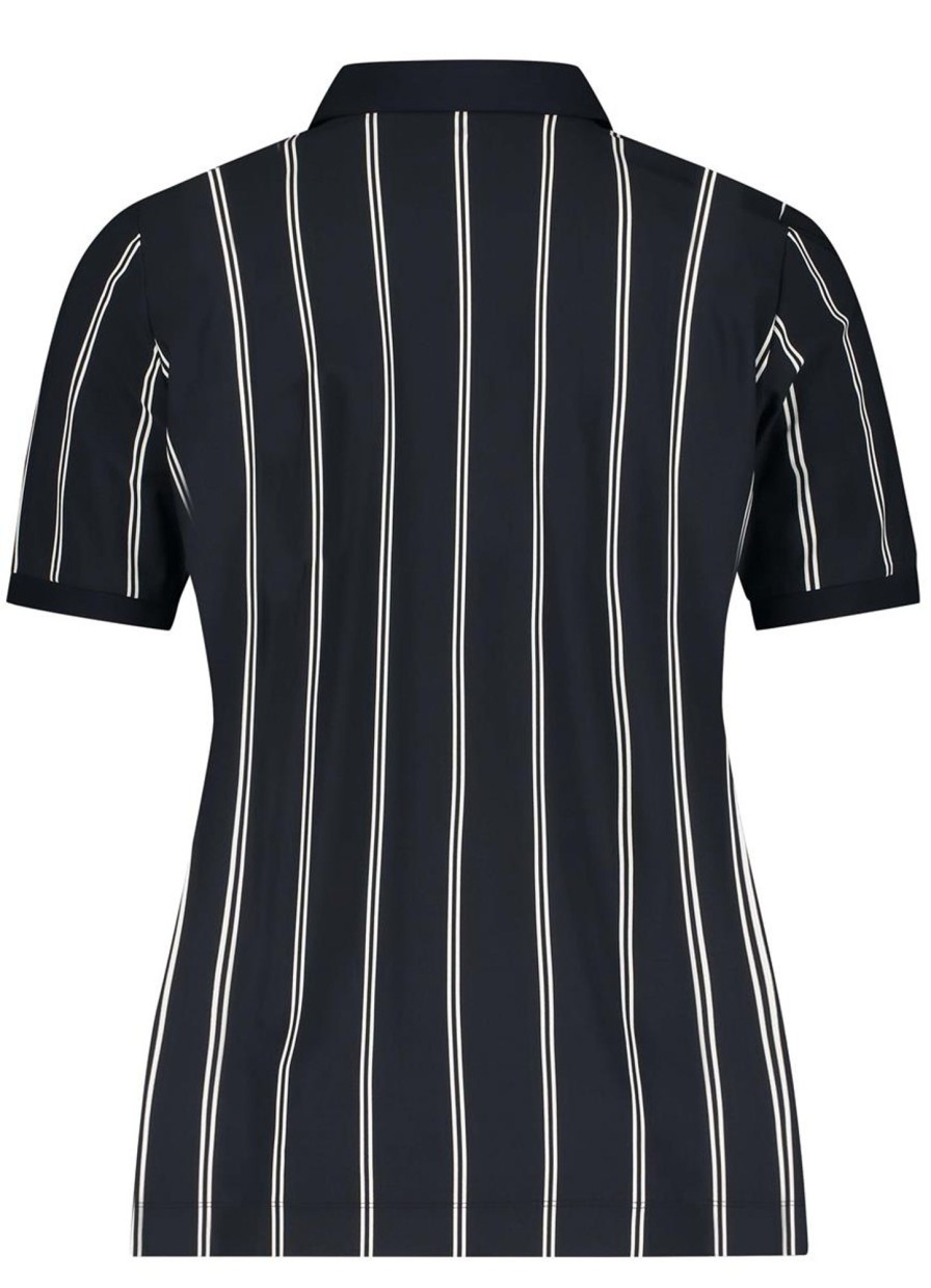 Travelstof Kleding Grote Maten | Plusbasics Plusbasics Polo Shirt Ss Travel 18241172 - 214 Twin Stripe