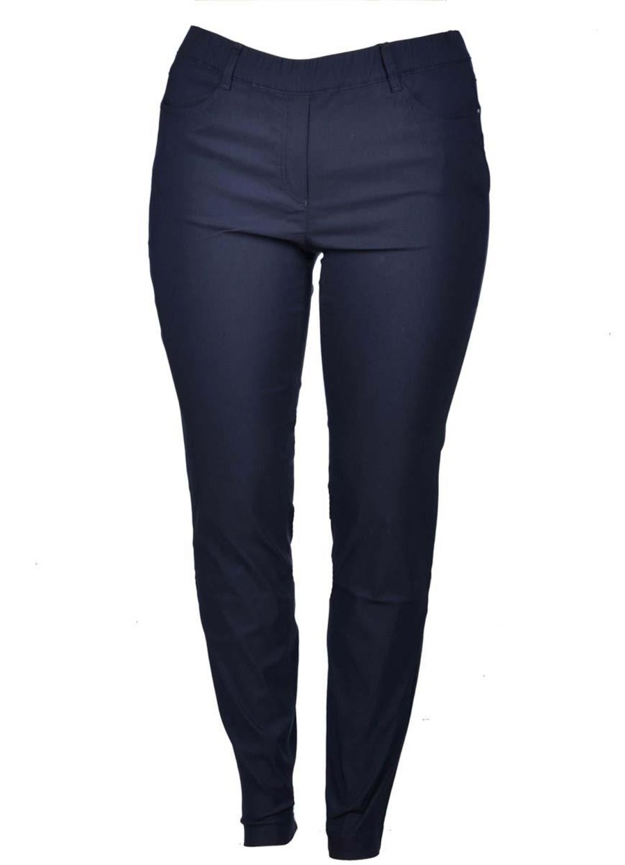 Broeken En Jeans | maatjemeer Stark Broek Janna Zip 3304-290 Blauw