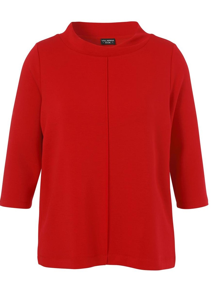 Truien En Vesten | Via Appia Due Via Appia Due Shirt 2421710 - 350 Rood