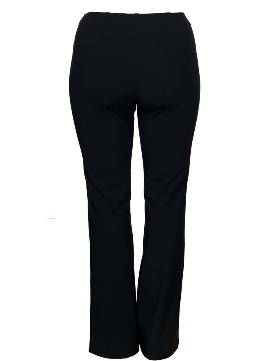 Travelstof Kleding Grote Maten | Robell Robell Pantalon Joella Travel 53464-54199-90 Zwart