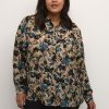 Blouses En Tunieken | Kaffe Curve Kaffe Curve Blouse Olgi 10581662 - 104490 Shattered Flower Print