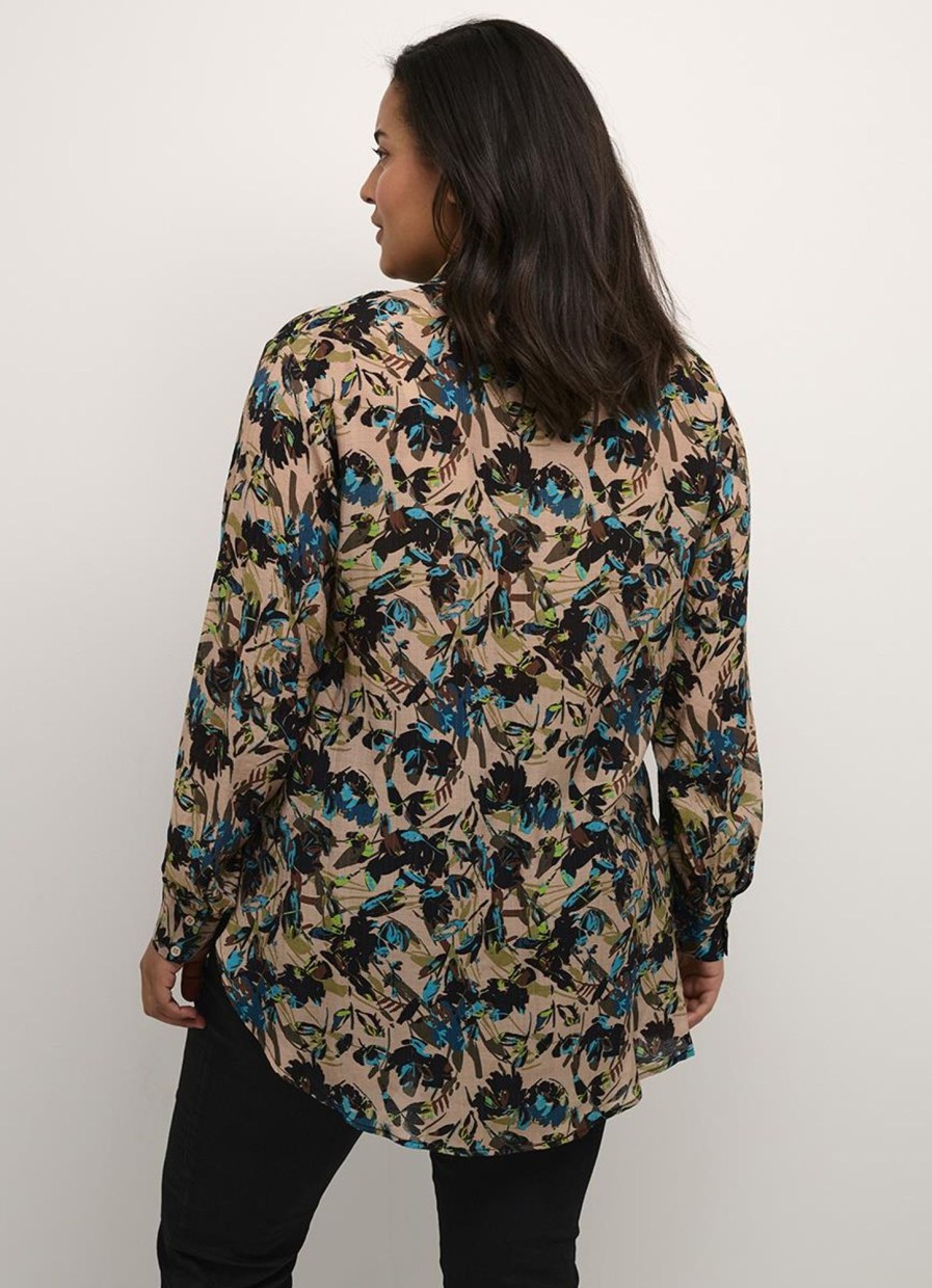 Blouses En Tunieken | Kaffe Curve Kaffe Curve Blouse Olgi 10581662 - 104490 Shattered Flower Print