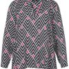 Blouses En Tunieken | Frapp Frapp Blouse 1305786 - 127 Antra/Grijs/Pink