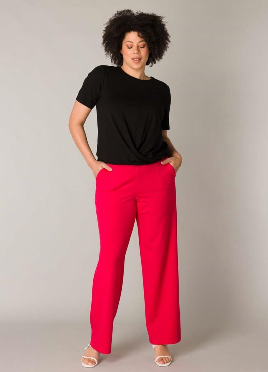 Broeken En Jeans | Yesta Yesta Broek Nadeche Essential A004483 - 6060 Spice Red