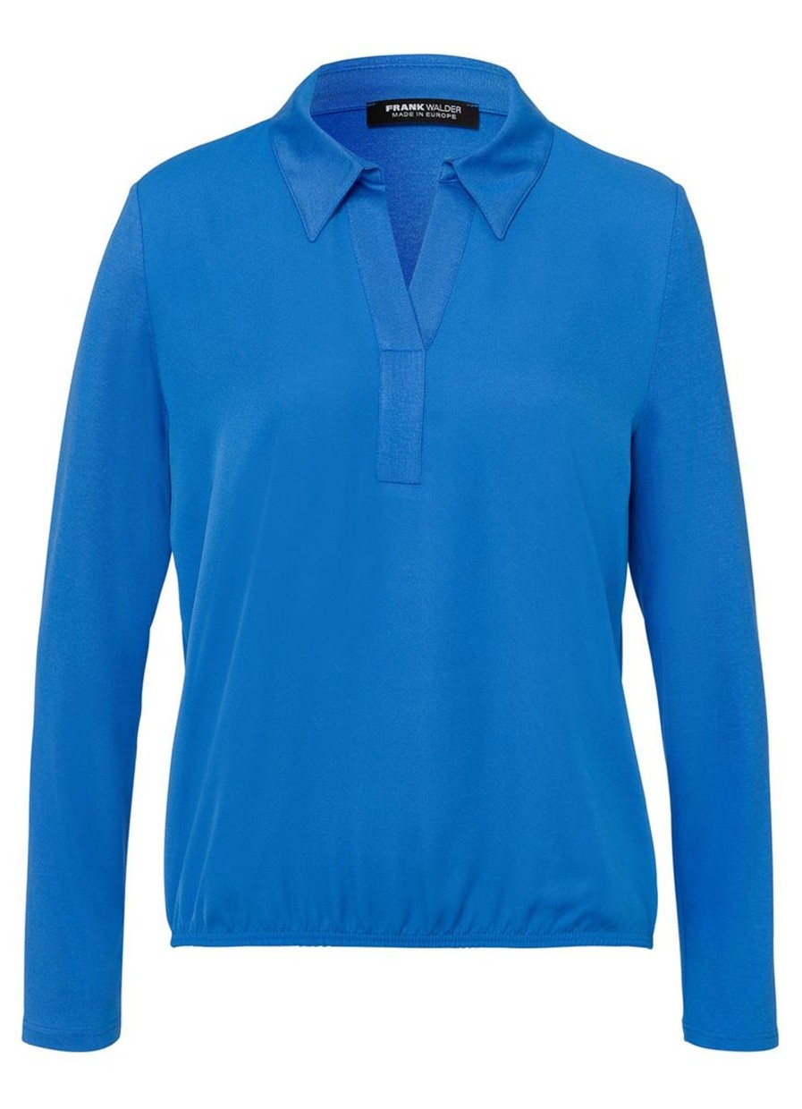 Shirts En Tops | Frank Walder Frank Walder Shirt 723420 - 000585 Kobalt