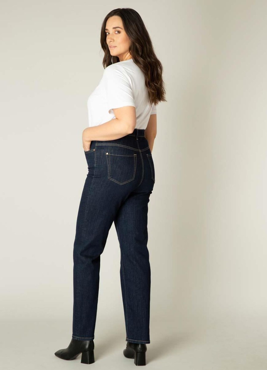 Base Level Curvy | Base Level Curvy Base Level Curvy Broek Ayda 039 Dark Blue