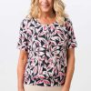 Shirts En Tops | Frank Walder Frank Walder Shirt 714422 - 556036 Zwart Multi