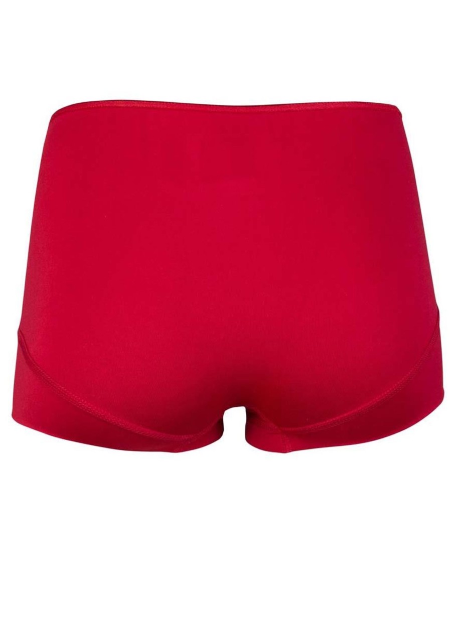 Ondermode | Rj Bodywear Rj Bodywear Short Pure Color 31-008-229 Rood