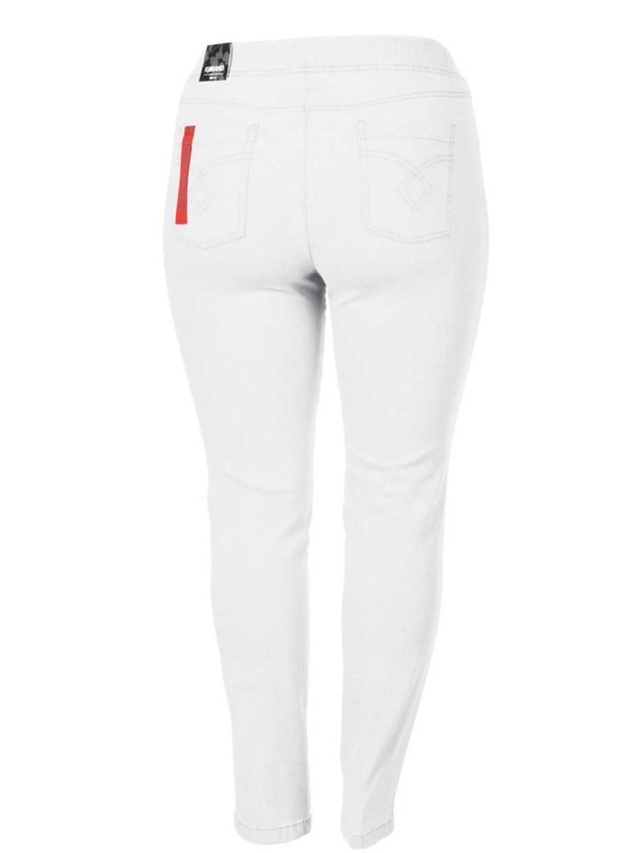 Kjmaatjemeer Basics Broeken | maatjemeer Kjbrand Jegging Jenny 23473-6244-034 Wit