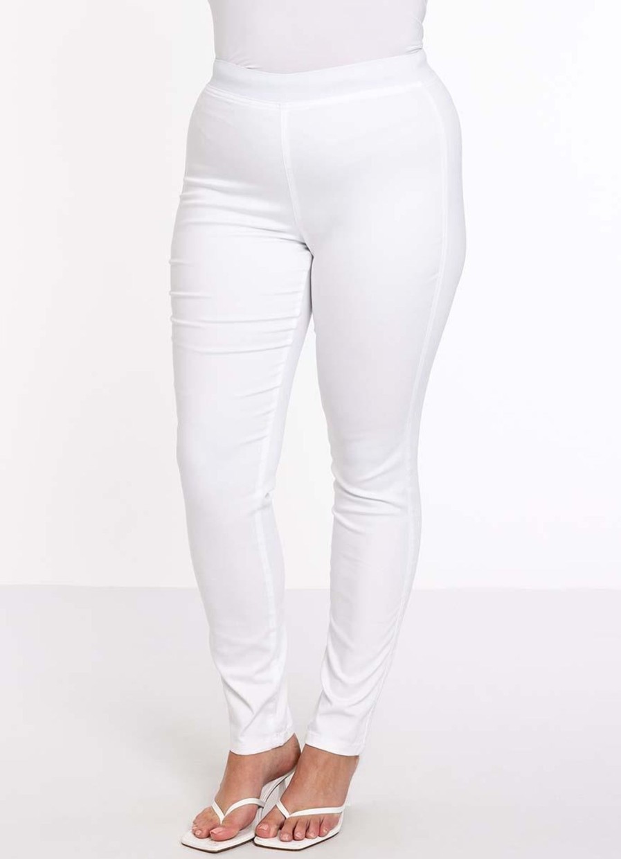 Yoek Basics | Yoek Yoek Jegging Slim-Fit Denim B5509 - 201 White