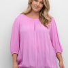 Blouses En Tunieken | Kaffe Curve Kaffe Curve Blouse Wilina 10582058 - 163118 Cyclamen