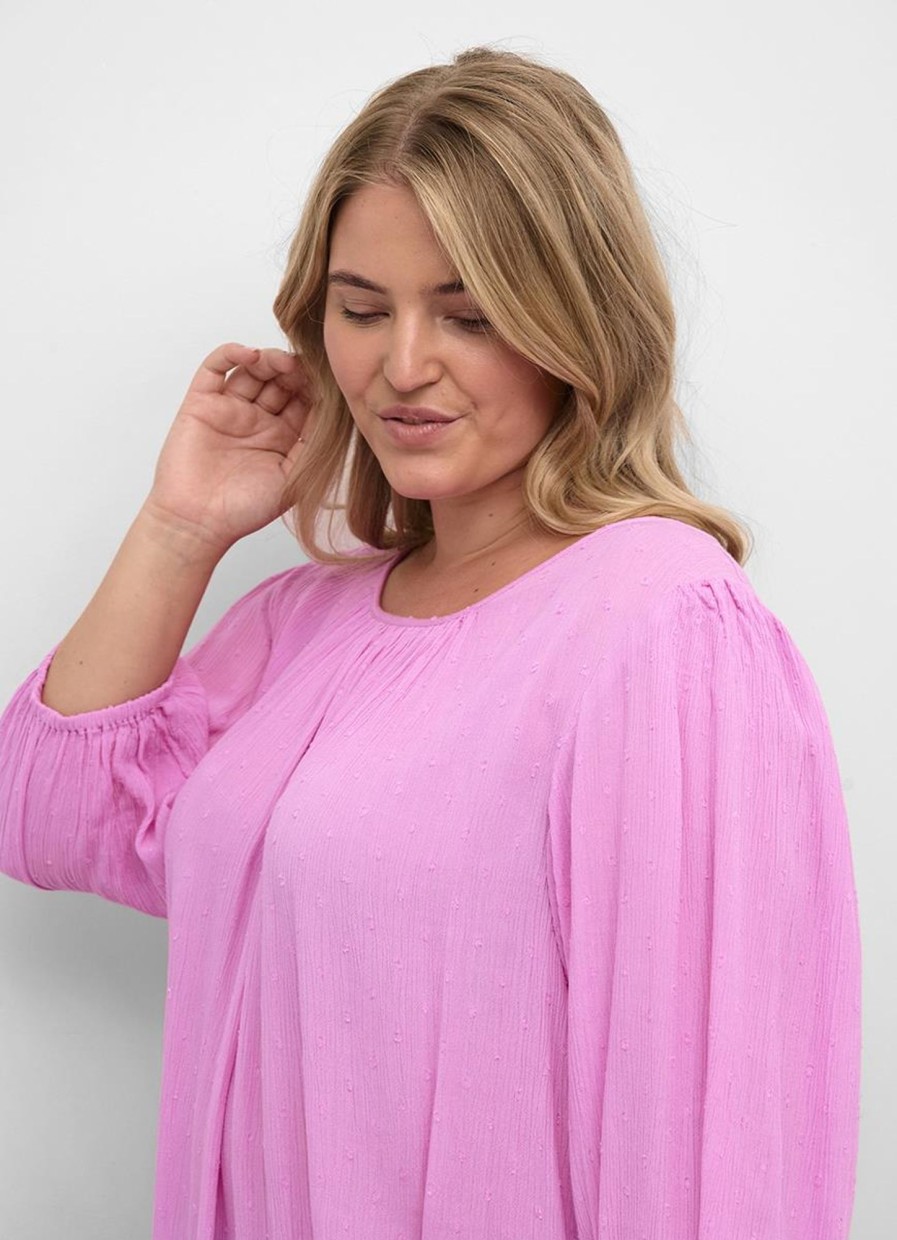 Blouses En Tunieken | Kaffe Curve Kaffe Curve Blouse Wilina 10582058 - 163118 Cyclamen