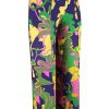 Travelstof Kleding Grote Maten | Plusbasics Plusbasics Pants Wide Travel 18202284 - 658 Amazing Amaryllis