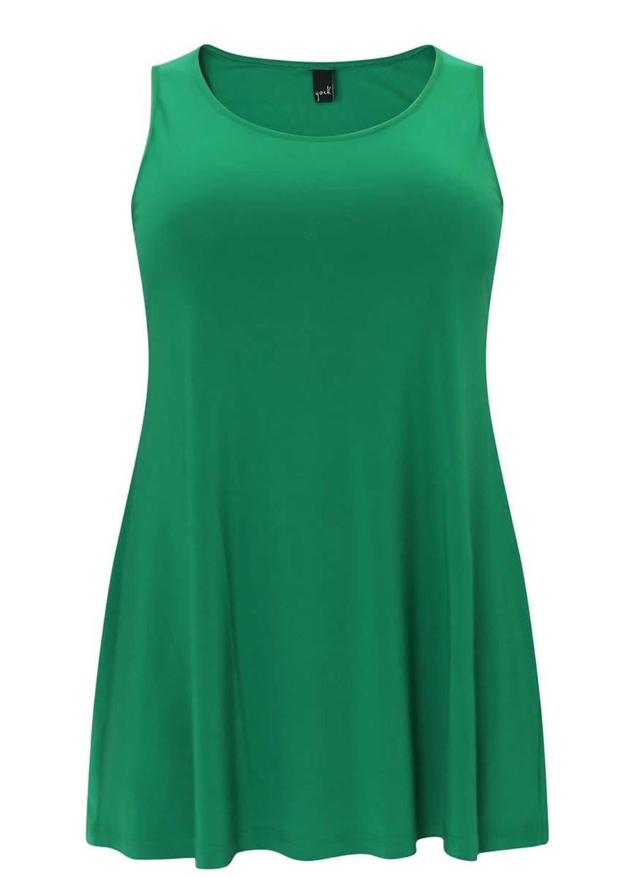 Yoek Basics | Yoek Yoek Singlet Flare Dolce B4082-240 Green