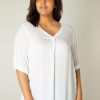 Base Level Curvy | Base Level Curvy Base Level Curvy Blouse Airene 012 White