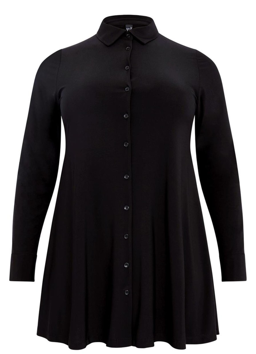 Yoek Basics | Yoek Yoek Blouse A-Line Dolce B3724 - 210 Black