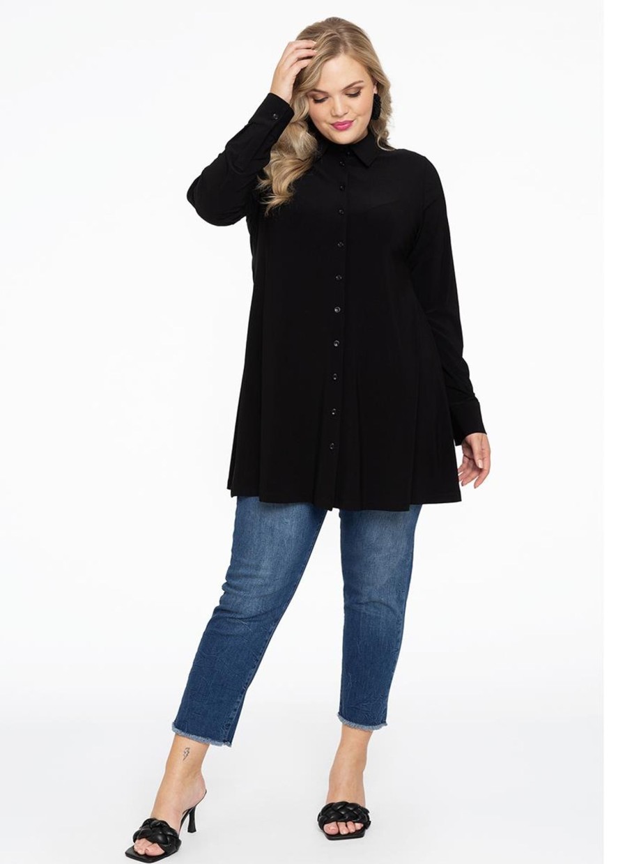 Yoek Basics | Yoek Yoek Blouse A-Line Dolce B3724 - 210 Black