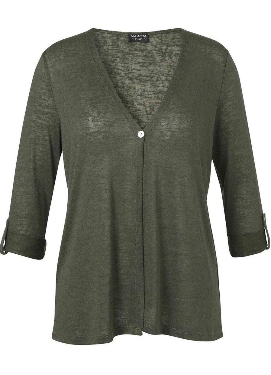 Truien En Vesten | Via Appia Due Via Appia Due Vest 2412407 - 520 Khaki