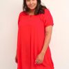 Blouses En Tunieken | Kaffe Curve Kaffe Curve Tuniek Ami 10580097 - 181664 Fiery Red