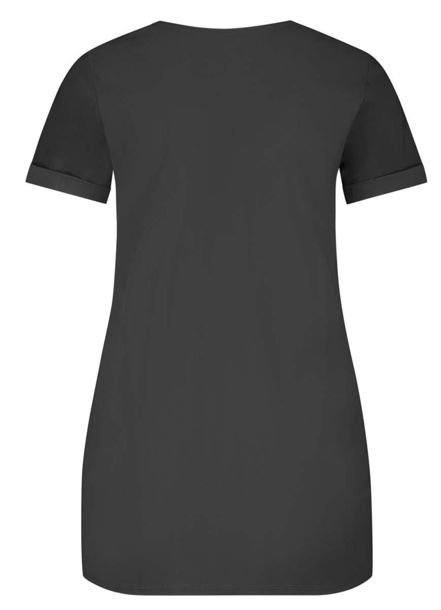 Plusbasics Basics | Plusbasics Plusbasics Tee V-Neck Travel 10 211 042-406 Zwart