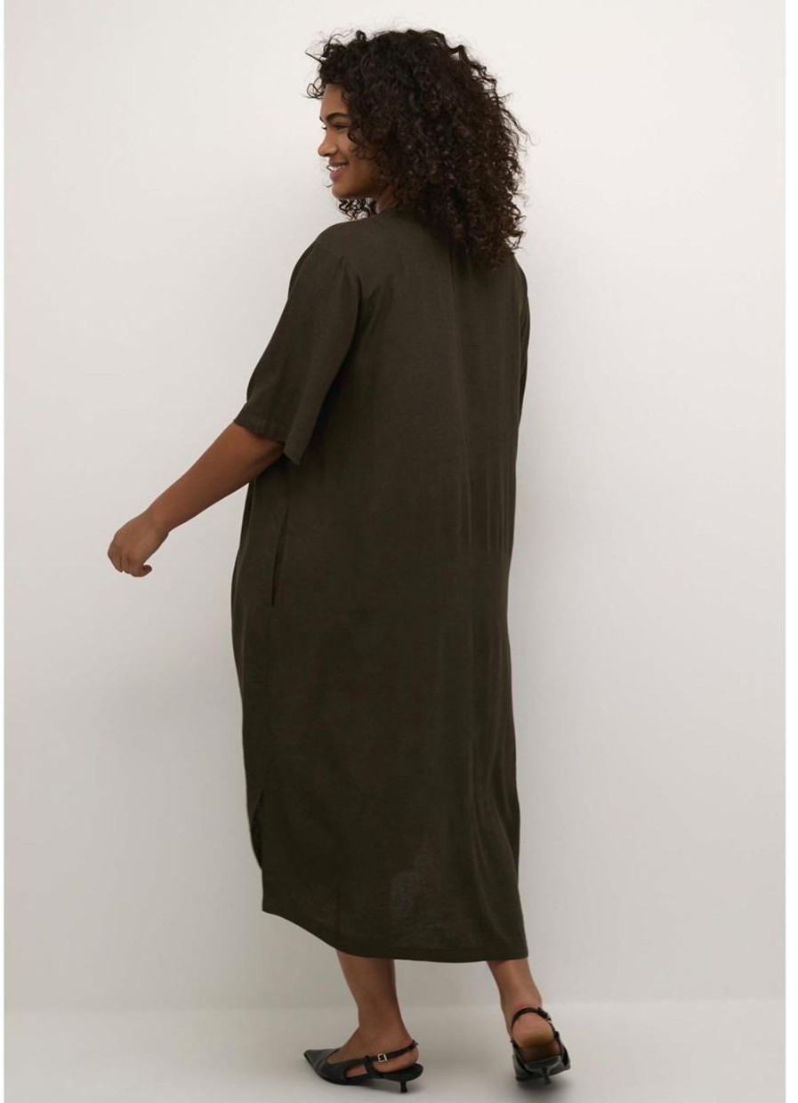 Kaffe Curve Basics | Kaffe Curve Kaffe Curve Kaftan Dress Mille 10582218 - 190414 Forest Night