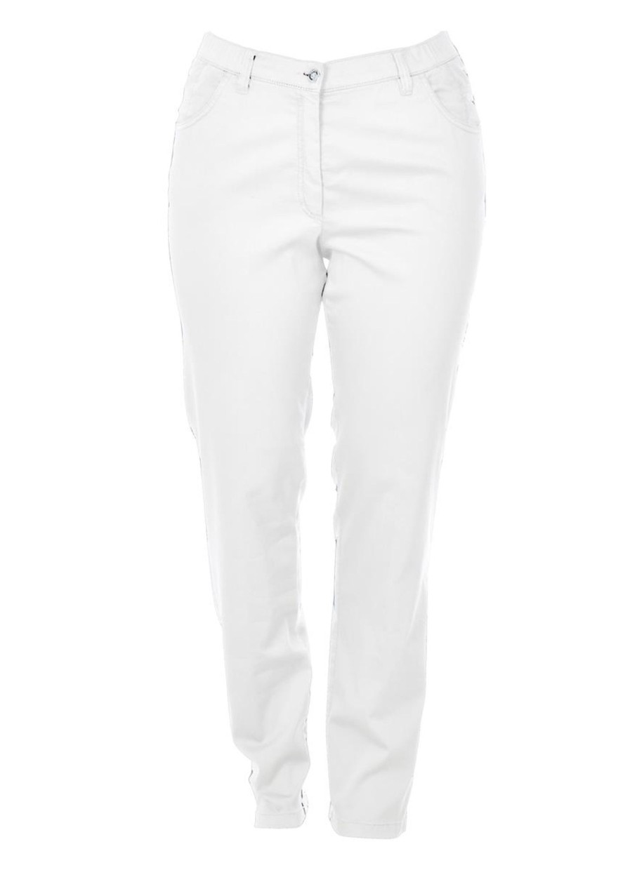 Kjmaatjemeer Basics Broeken | maatjemeer Kjbrand Jeans Betty 624618-6244-034 Wit