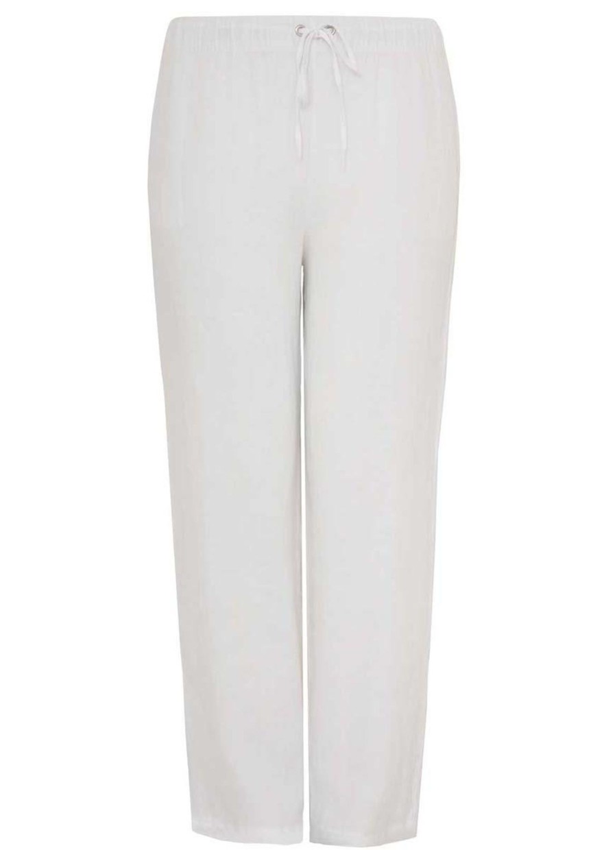 Yoek Basics | Yoek Yoek Broek Long Linen B5521 - 201 White