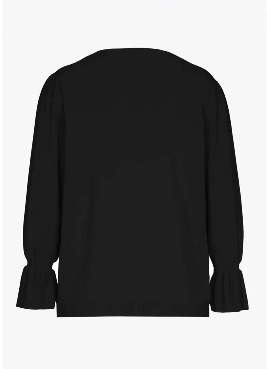 Truien En Vesten | Xandres Xandres Pull Met V-Hals 98431 Robijn Zwart