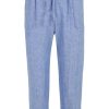 Linnen Kleding Grote Maten | Doris Streich Doris Streich Broek 835135 - 53 Provence Blue